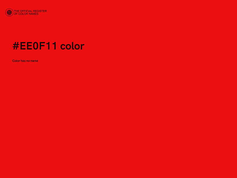 #EE0F11 color image