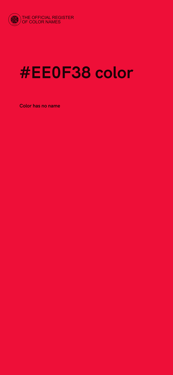 #EE0F38 color image