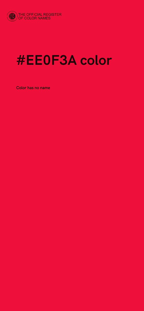 #EE0F3A color image