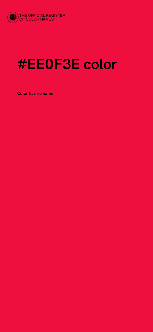 #EE0F3E color image