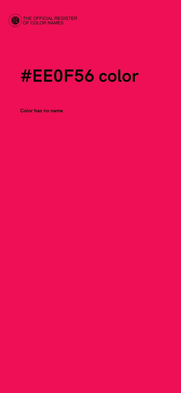 #EE0F56 color image