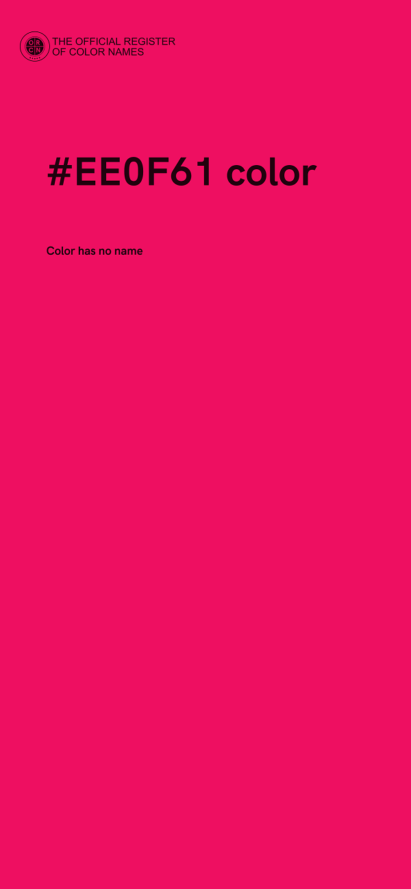 #EE0F61 color image