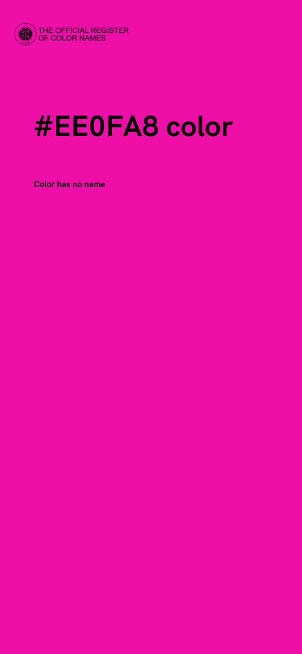 #EE0FA8 color image