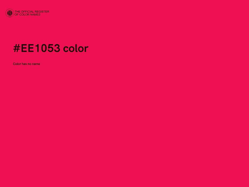 #EE1053 color image
