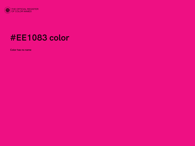 #EE1083 color image