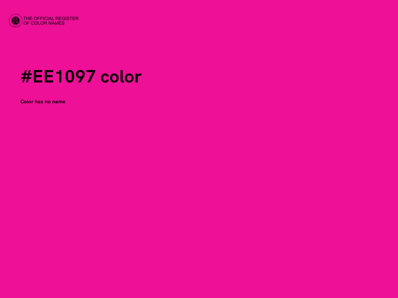 #EE1097 color image