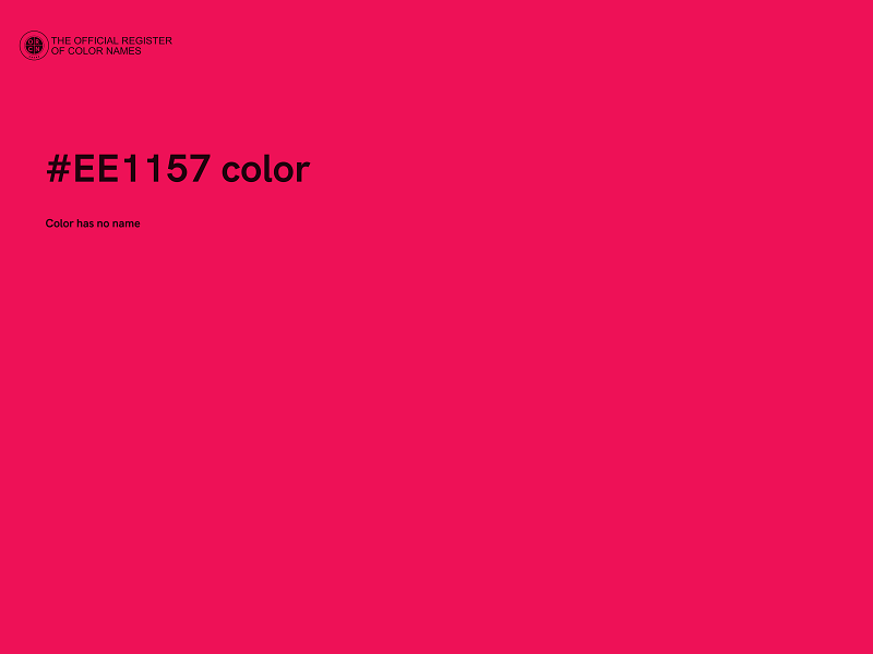 #EE1157 color image