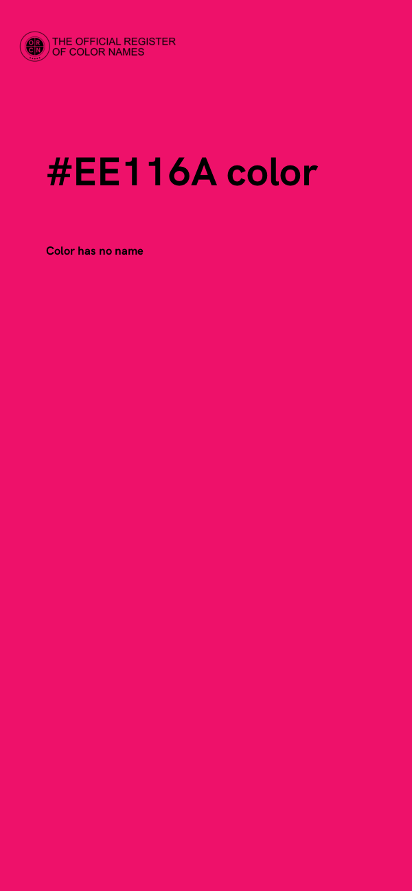 #EE116A color image