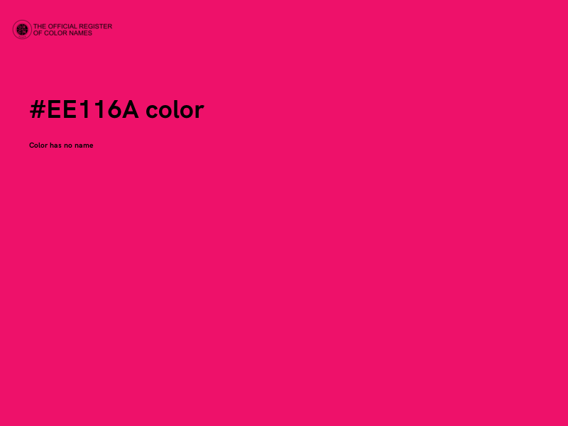 #EE116A color image
