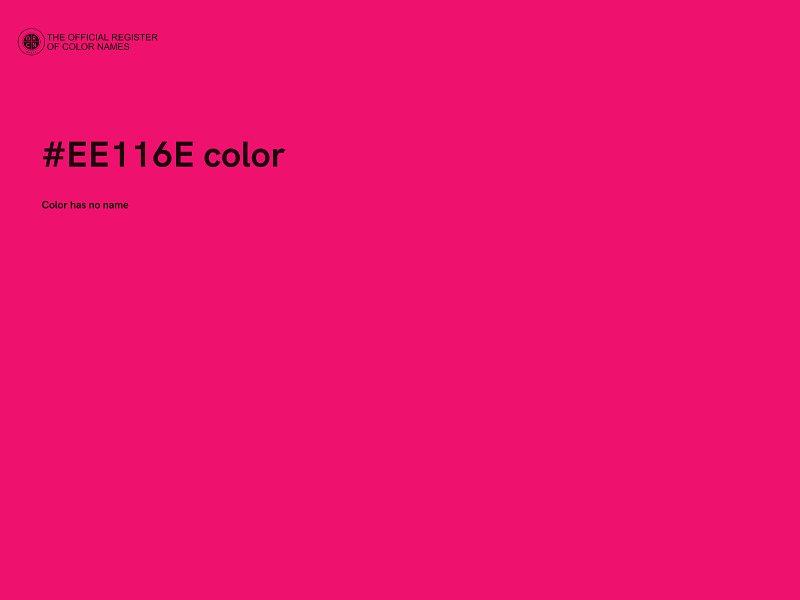 #EE116E color image