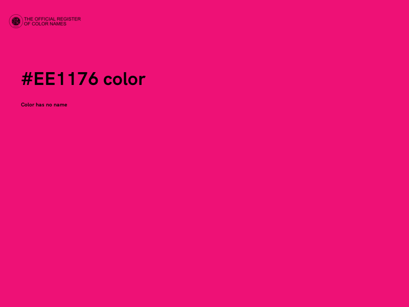 #EE1176 color image