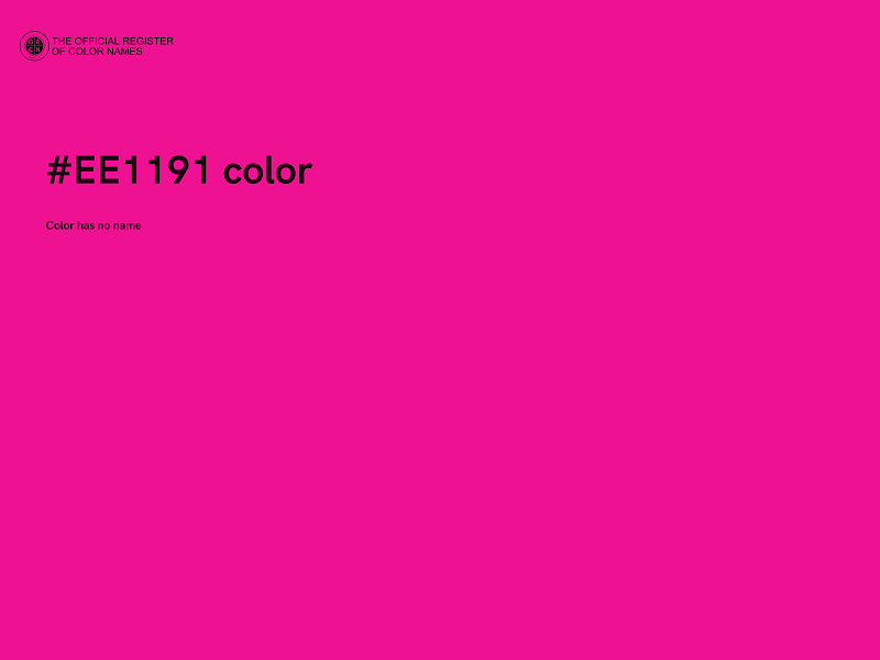 #EE1191 color image