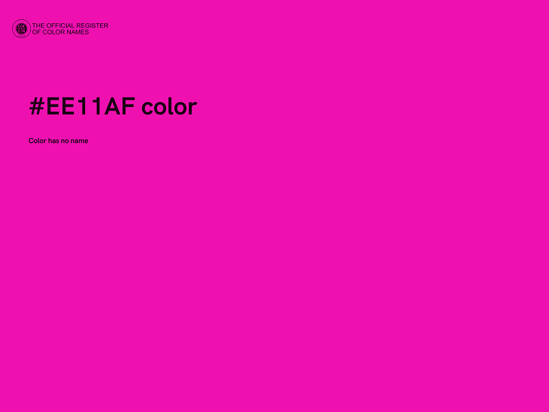 #EE11AF color image