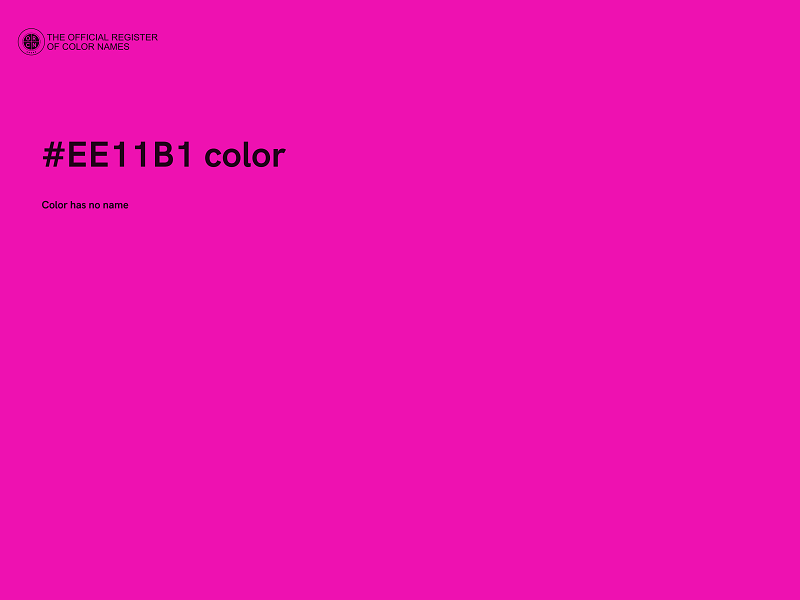 #EE11B1 color image