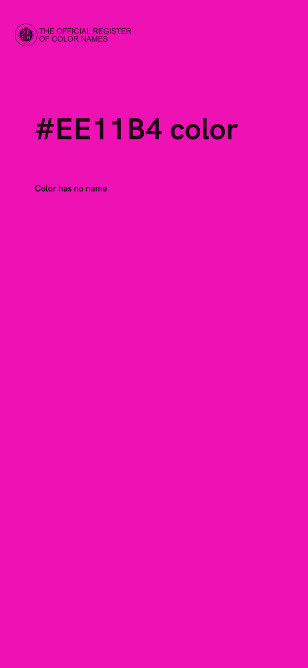 #EE11B4 color image