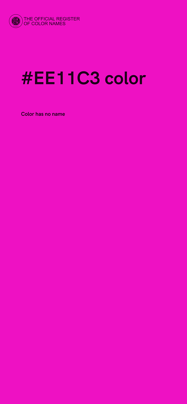 #EE11C3 color image