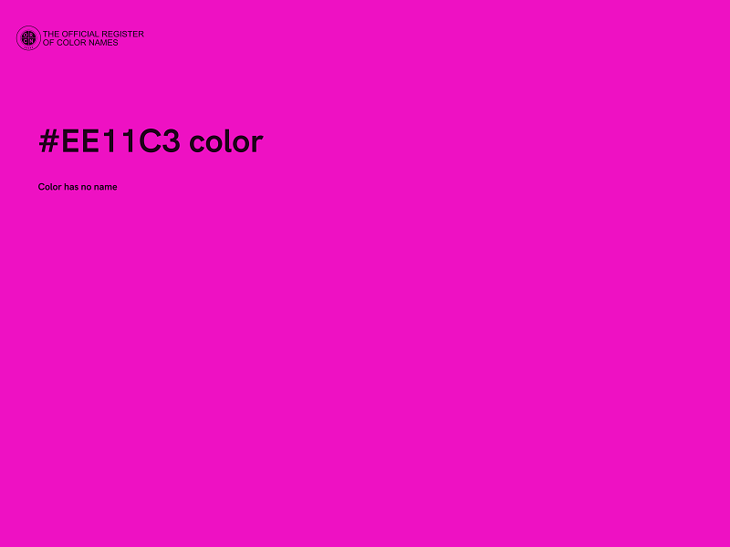 #EE11C3 color image
