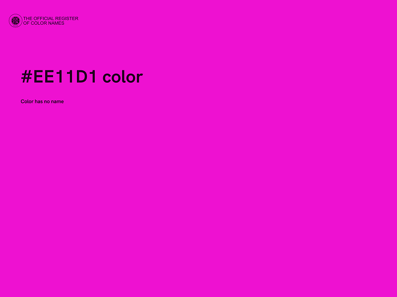 #EE11D1 color image