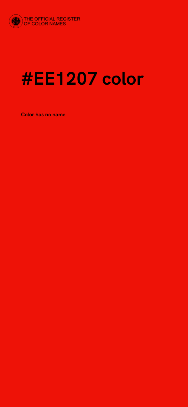 #EE1207 color image