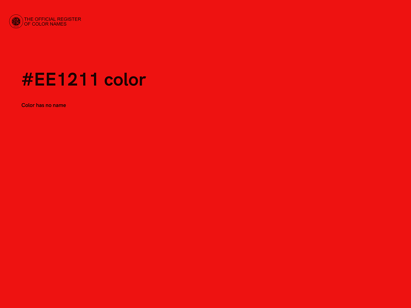 #EE1211 color image