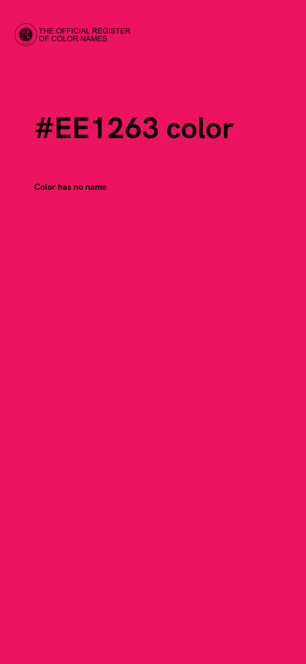 #EE1263 color image
