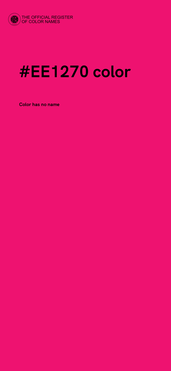 #EE1270 color image
