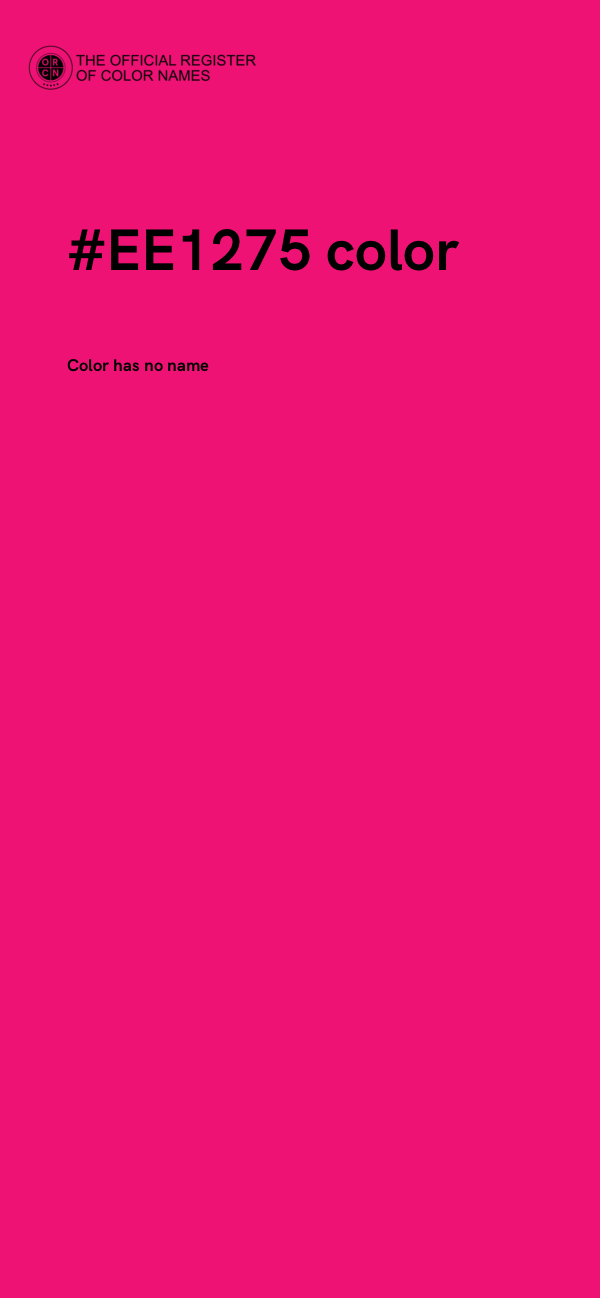 #EE1275 color image