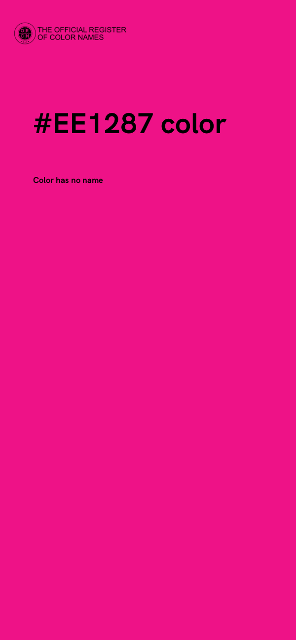 #EE1287 color image