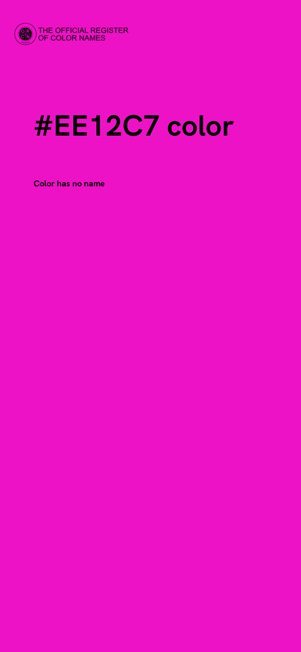 #EE12C7 color image