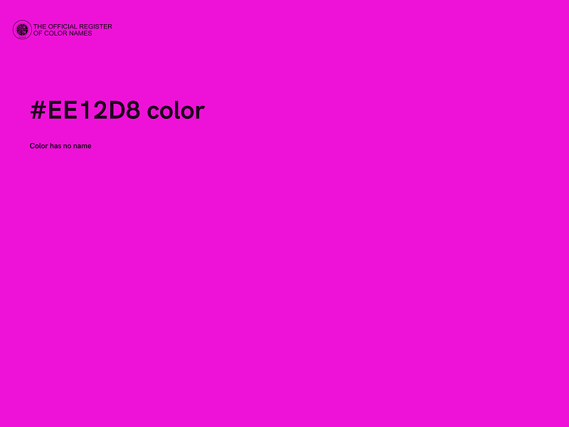 #EE12D8 color image