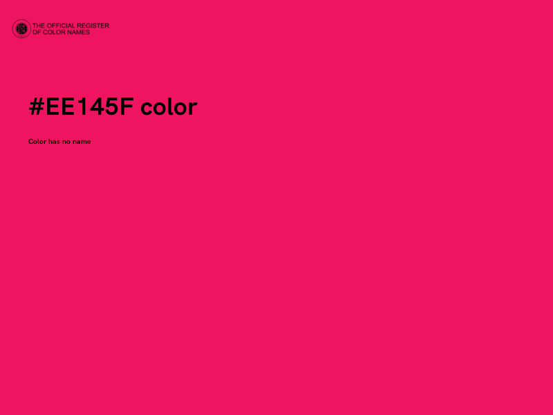 #EE145F color image