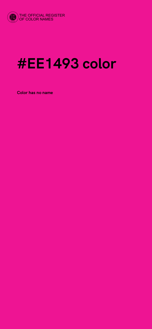 #EE1493 color image