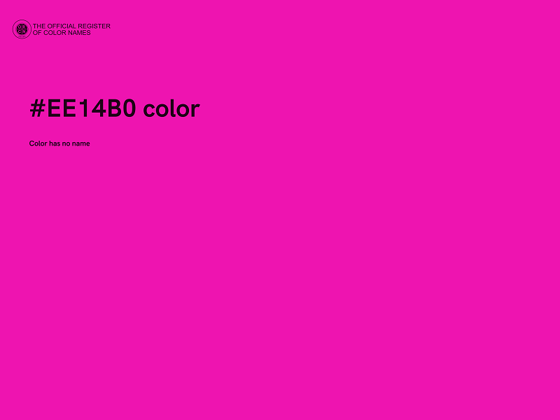 #EE14B0 color image