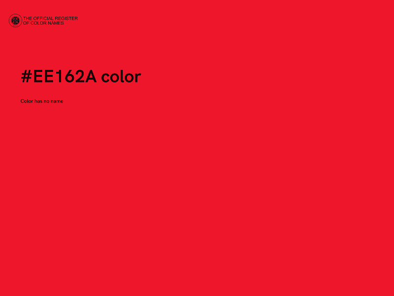 #EE162A color image