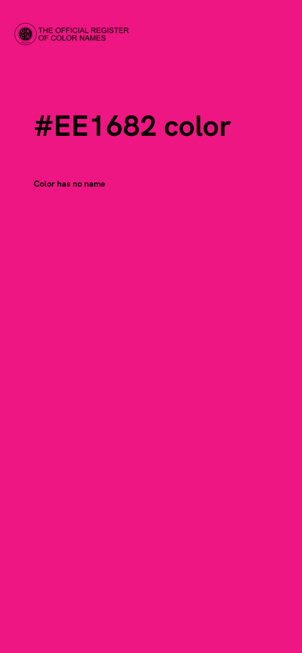 #EE1682 color image