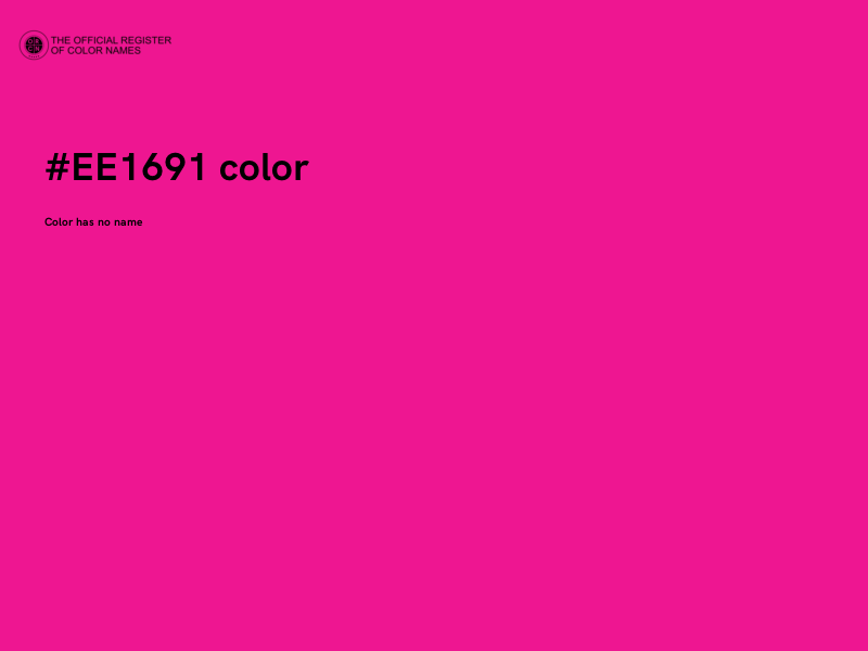 #EE1691 color image