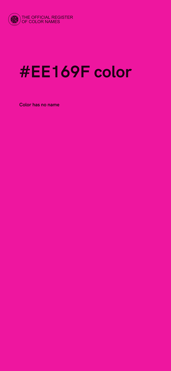 #EE169F color image