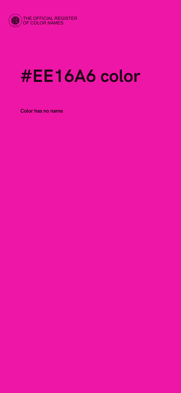 #EE16A6 color image