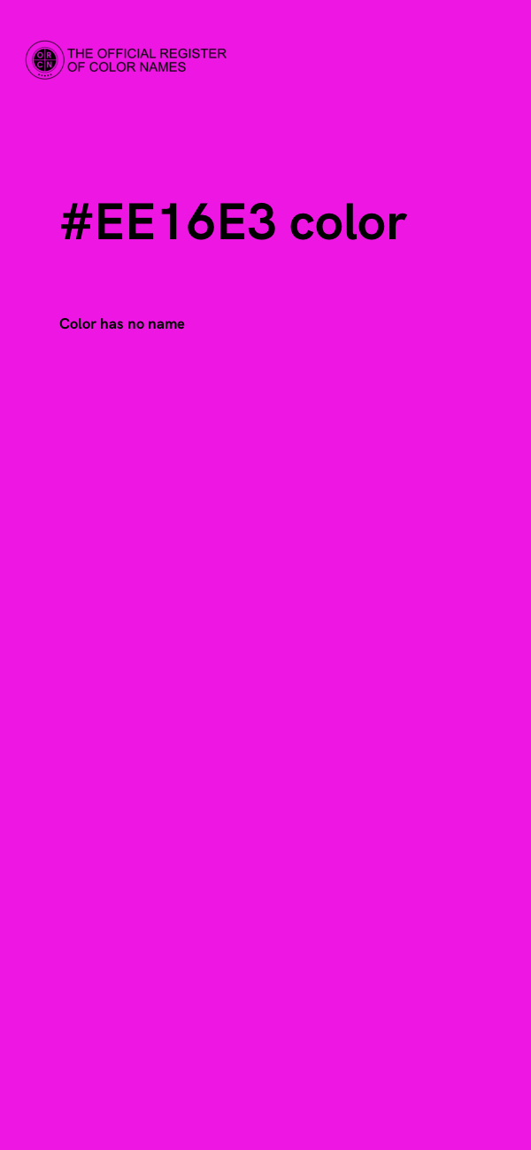 #EE16E3 color image