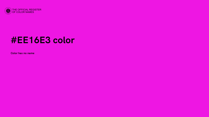 #EE16E3 color image