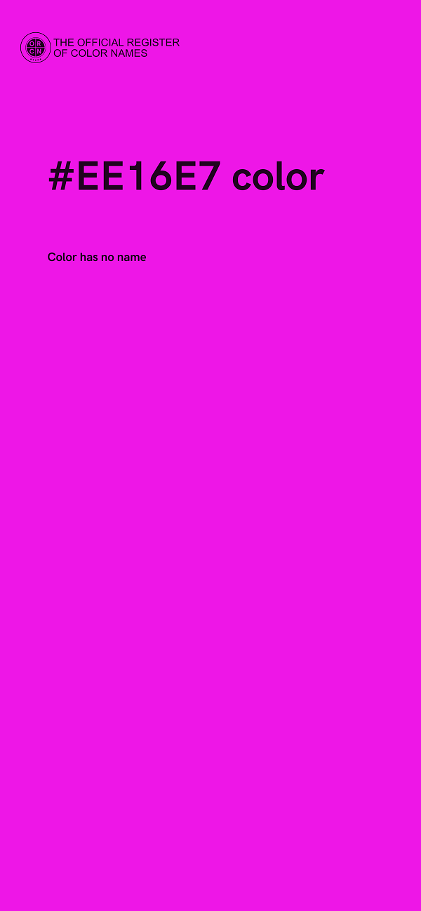 #EE16E7 color image