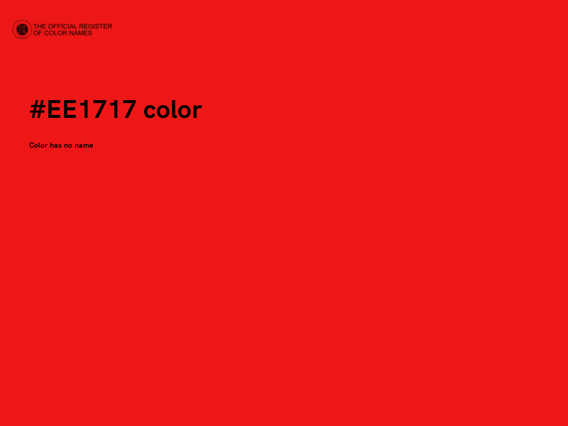 #EE1717 color image