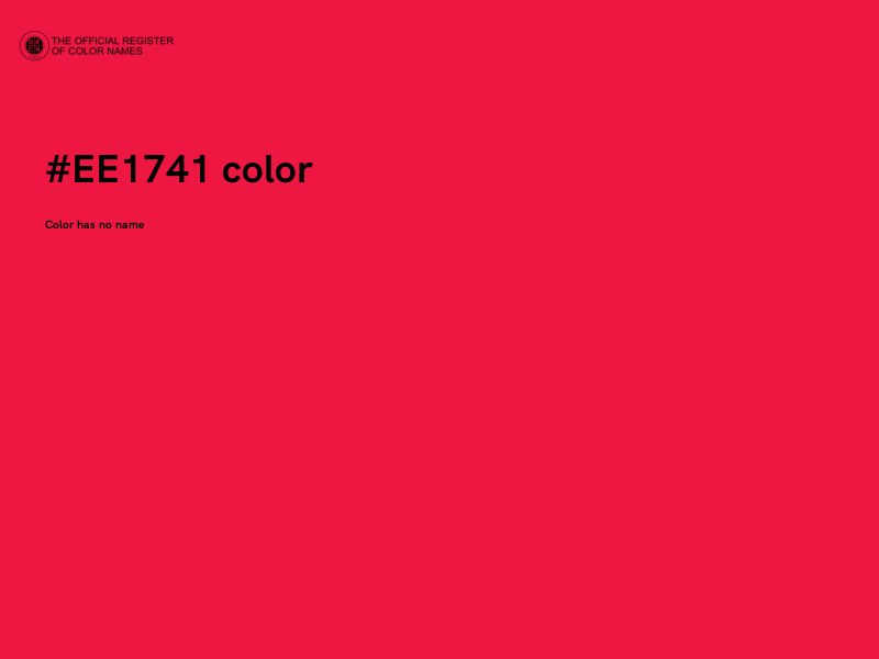 #EE1741 color image