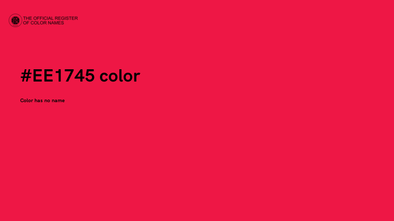 #EE1745 color image