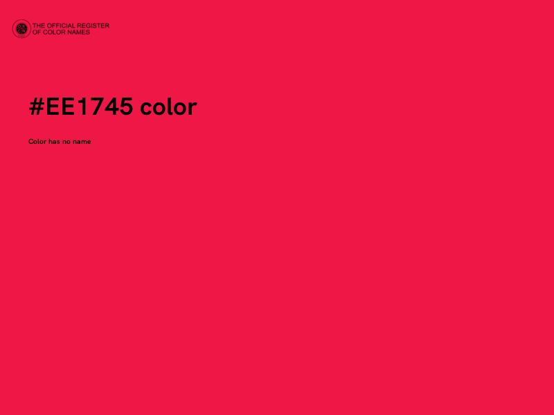 #EE1745 color image