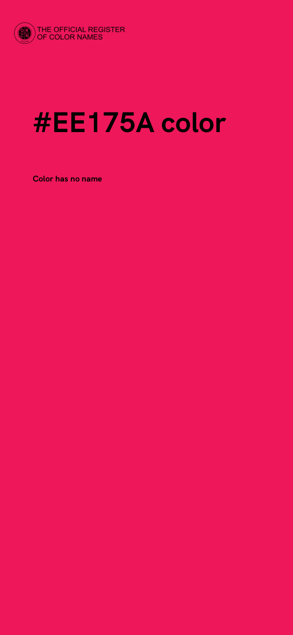#EE175A color image