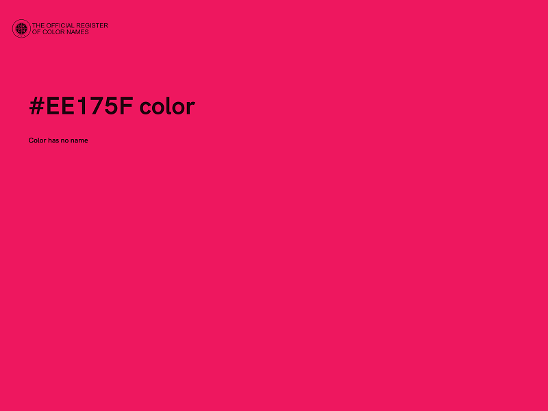 #EE175F color image
