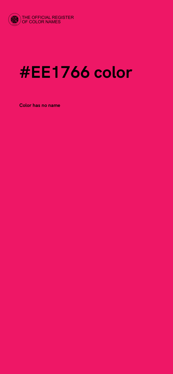 #EE1766 color image