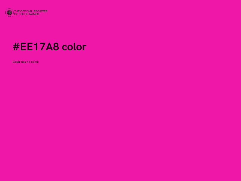 #EE17A8 color image