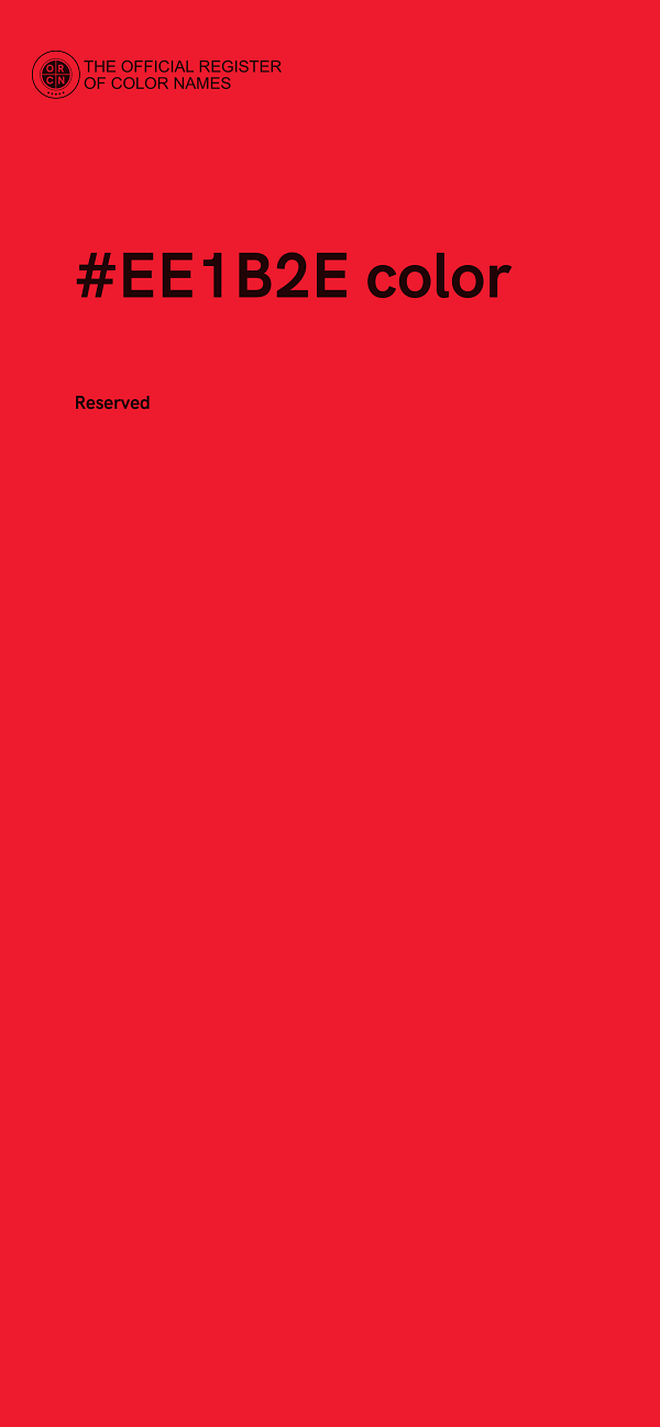 #EE1B2E color image